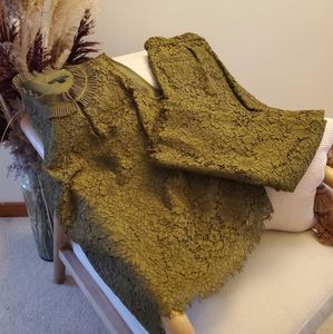 SET - J Crew Olive Green Lace Pant